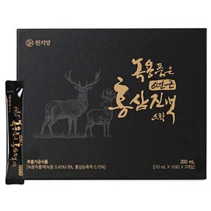 천지양 녹용품은 6년근 홍삼진액 스틱 10ml