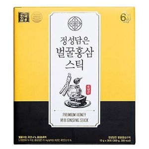 정성담은 벌꿀 홍삼스틱