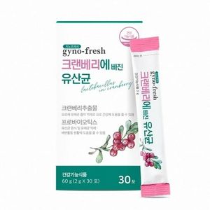 지노프레쉬 크랜베리에 빠진 유산균 제품 이미지