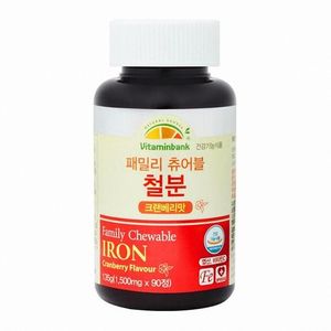 패밀리 츄어블 철분 크랜베리맛