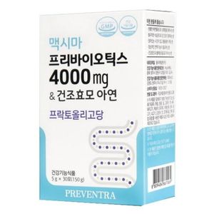 맥시마 프리바이오틱스 4000mg 건조효모 아연