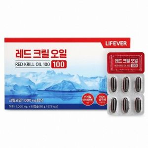 라이프에버 레드 크릴 오일 100