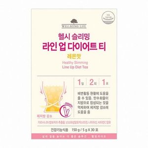 웰빙라이프 헬시 슬리밍 라인 업 다이어트 티 레몬맛