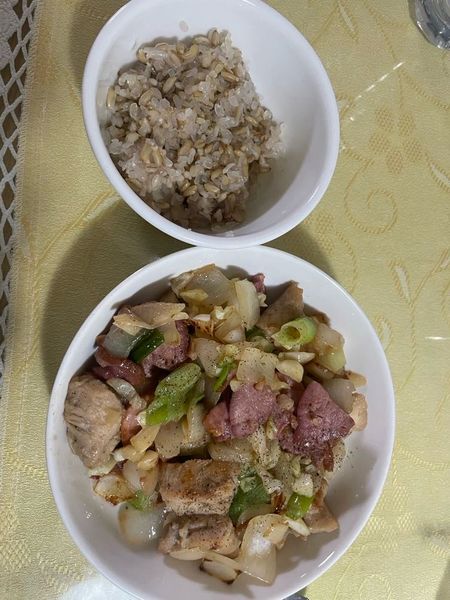 鴨のスモークと野菜炒めのサムネイル