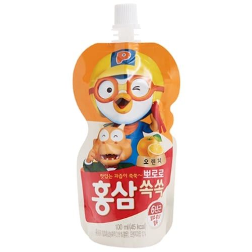 뽀로로 홍삼쏙쏙 오렌지 100ml