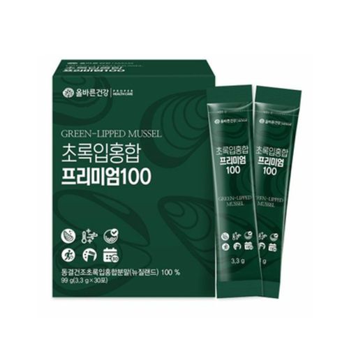 올바른건강 초록입홍합 프리미엄 100