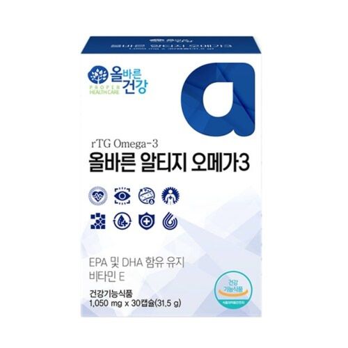 올바른건강 올바른 알티지 오메가3