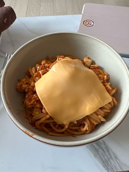 トマトと卵のパスタのサムネイル