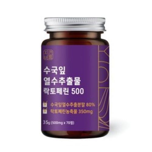 수국잎 열수 추출물 락토페린 500