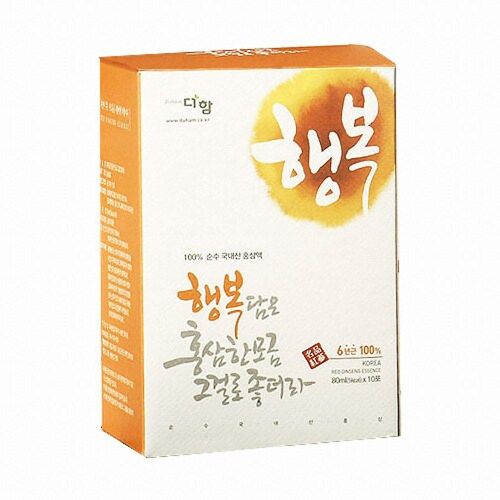 행복 담은 홍삼 한 모금 그걸로 좋더라 80ml