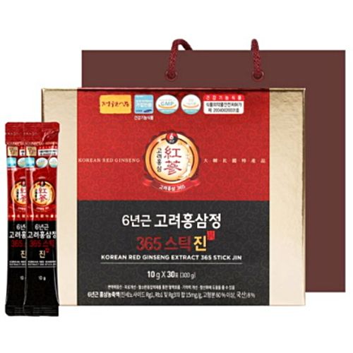 정원삼 6년근 고려홍삼정 365스틱 진 10g