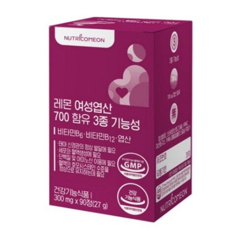레몬 여성엽산 700 함유 3종 기능성
