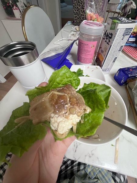 Thumbnail of Pork Belly, Tofu, and Enoki Mushroom Lettuce Wraps!