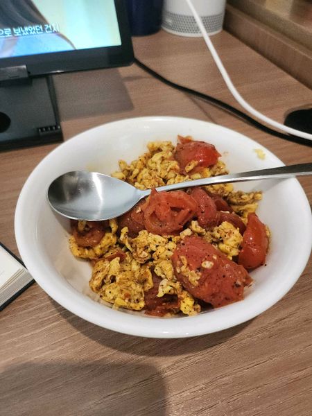 中華風ふわふわトマトエッグのサムネイル