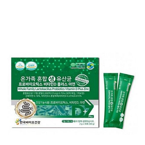 온가족 혼합 생유산균 프로바이오틱스 비타민D 플러스 아연
