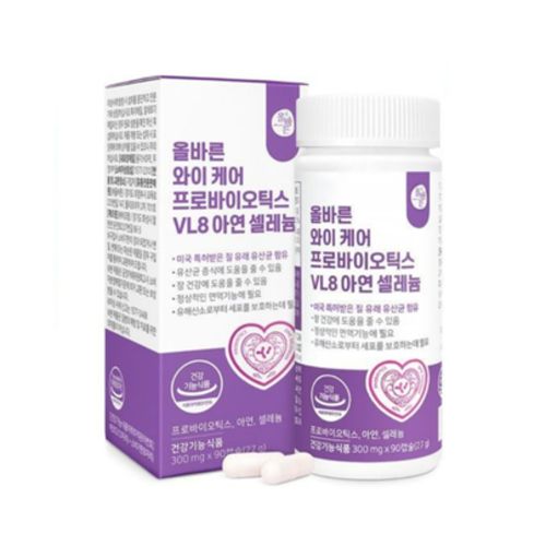 올바른 와이케어 프로바이오틱스 VL8 아연 셀레늄
