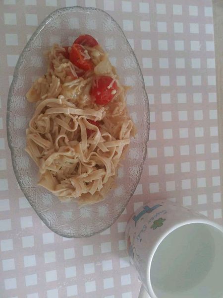 低カロリー豆腐麺のトマトクリームパスタのサムネイル