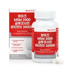 와이즈 MSM 2000 글루코사민 비타민D 3000IU