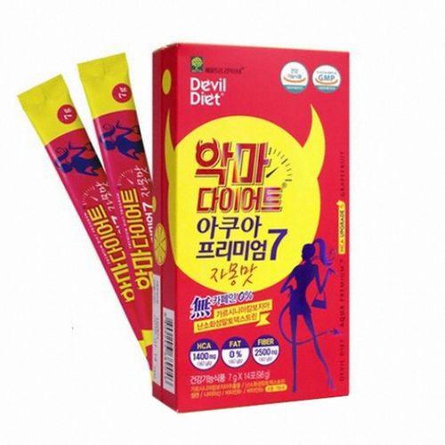 애플트리김약사네 악마다이어트 아쿠아 프리미엄 7 자몽맛 7g