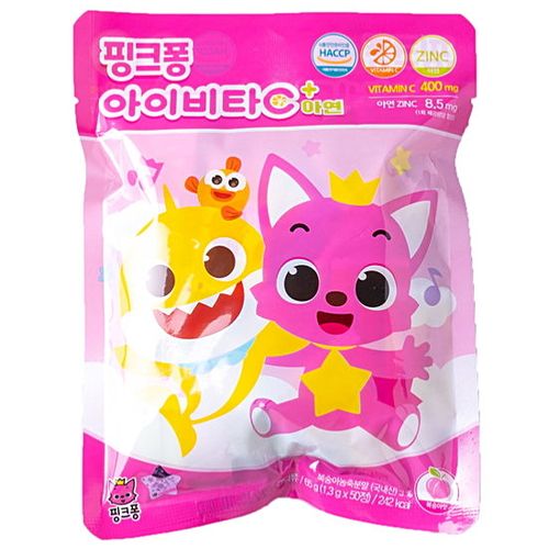 핑크퐁 아이비타C+아연 복숭아맛