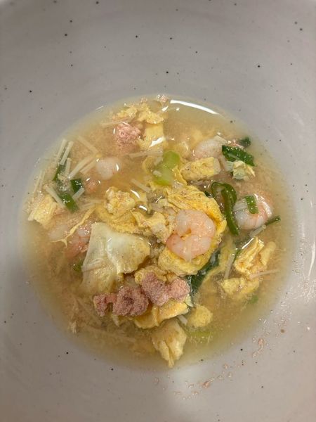 明太子卵えびスープのサムネイル
