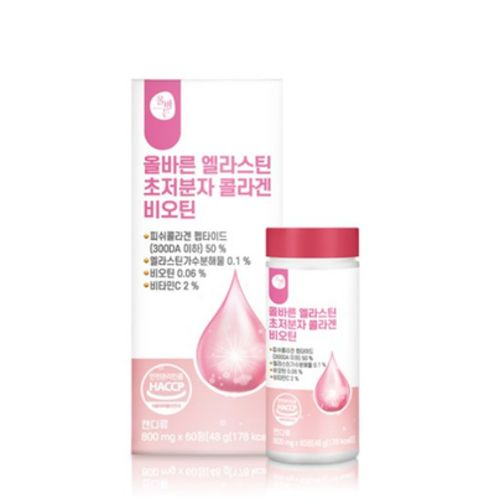 올바른 엘라스틴 초저분자 콜라겐 비오틴