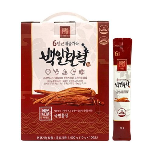 국민홍삼 6년근 내몸가득 백일활력 10g