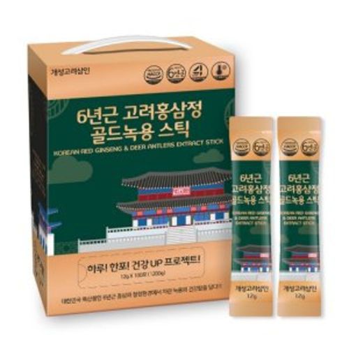 6년근 고려홍삼정 골드녹용 스틱
