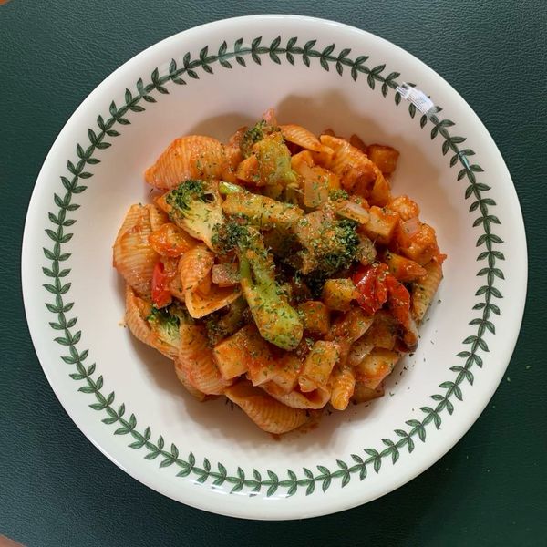 野菜とトマトのパスタのサムネイル
