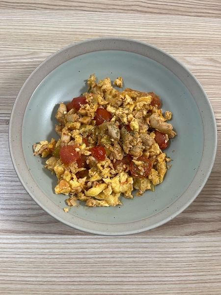 Thumbnail of Stir-fried Chicken with Tomato and Egg (Ketchup)