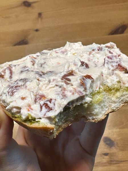 Thumbnail of Basil Tomato Cream Cheese Bagel
