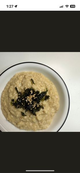 オートミール醤油卵粥のサムネイル