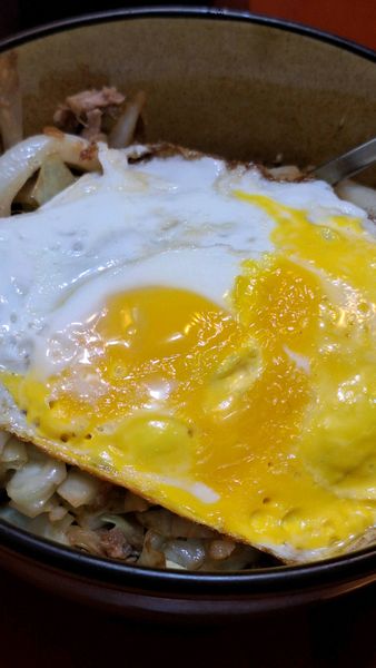 キャベツとツナの丼のサムネイル