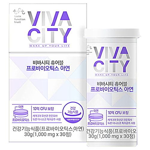 TFT 비바시티 츄어블 프로바이오틱스 아연