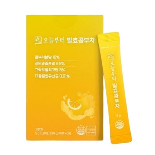 오늘부터 발효콤부차 레몬