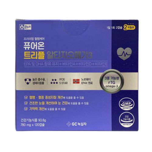 온누리 퓨어온 트리플 알티지오메가3
