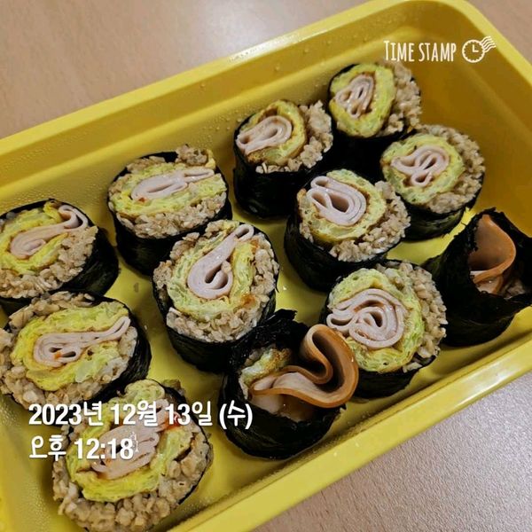 오트밀 양배추 닭가슴살 김밥의 썸네일