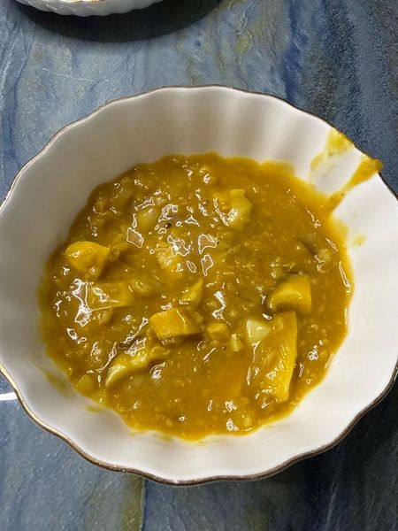 오트밀 닭가슴살 카레죽의 썸네일