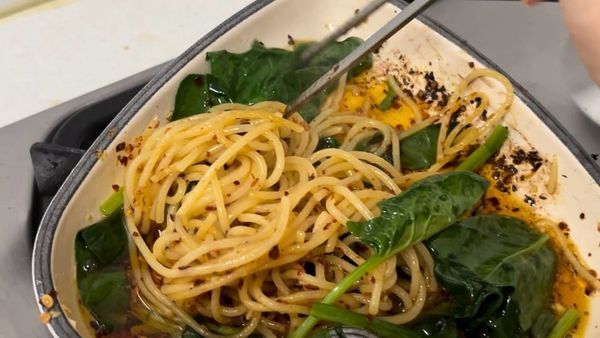 ほうれん草パスタ（6/25最終）のサムネイル