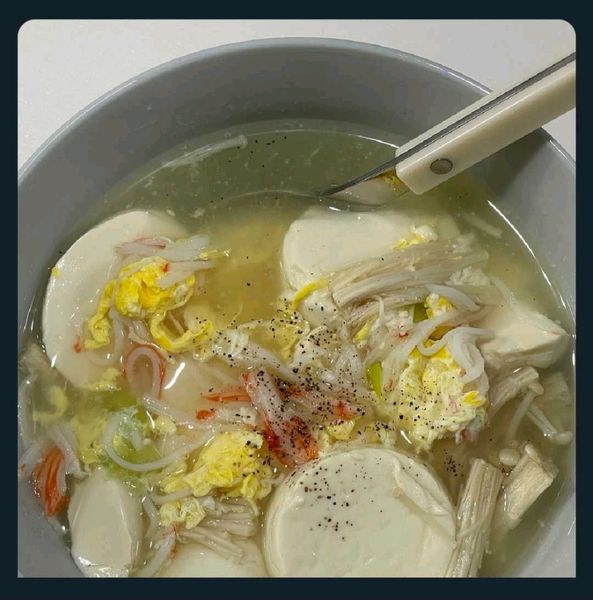 Thumbnail of Crab Stick Tofu Egg Soup
