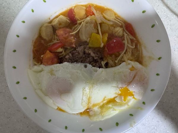 トマトチキンカレーのサムネイル