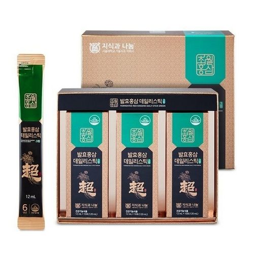 초월홍삼 발효홍삼 데일리스틱 그린 12ml