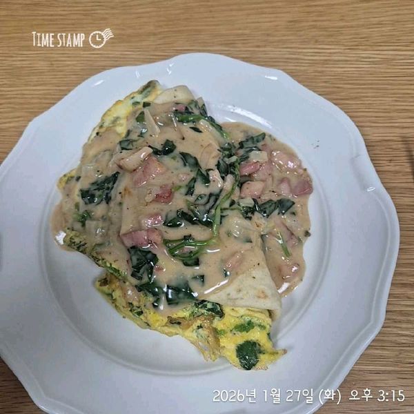 바질 크림 스피니치 피타브레드의 썸네일
