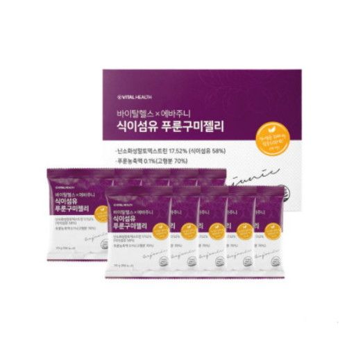 바이탈헬스 X에바주니 식이섬유 푸룬구미젤리