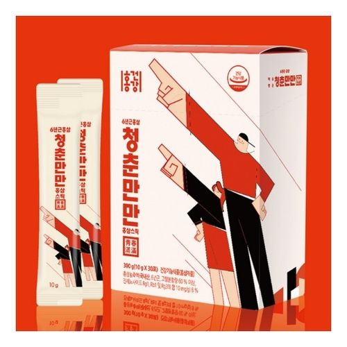 홍건강 청춘만만 홍삼스틱 10g