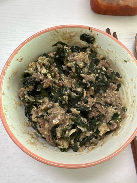 オートミール牛肉わかめ粥のサムネイル