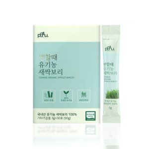 변할때 유기농 새싹보리