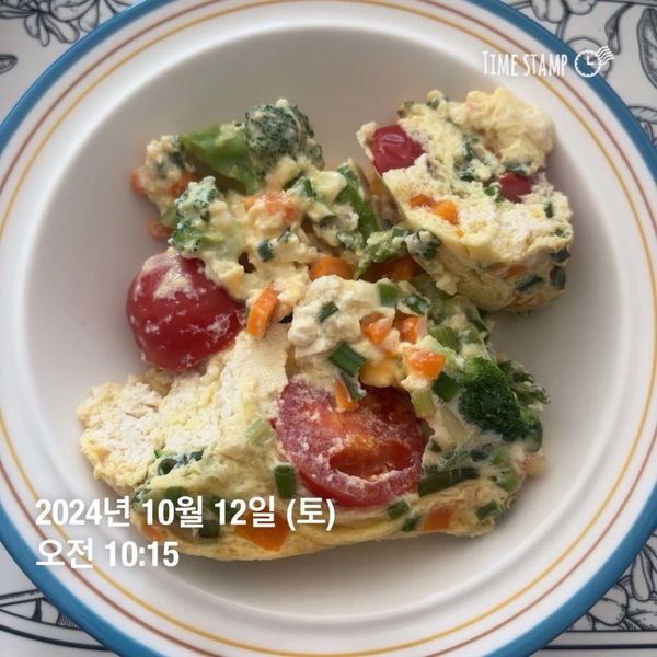 野菜入り卵蒸しのサムネイル