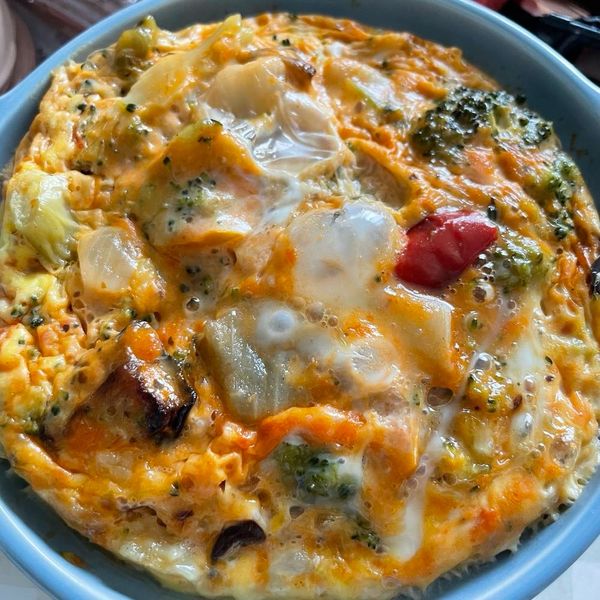 ブロッコリーと野菜の卵蒸しのサムネイル