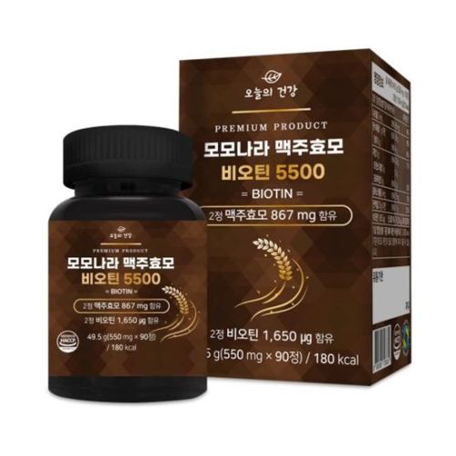 오늘의 건강 모모나라 맥주효모 비오틴 5500